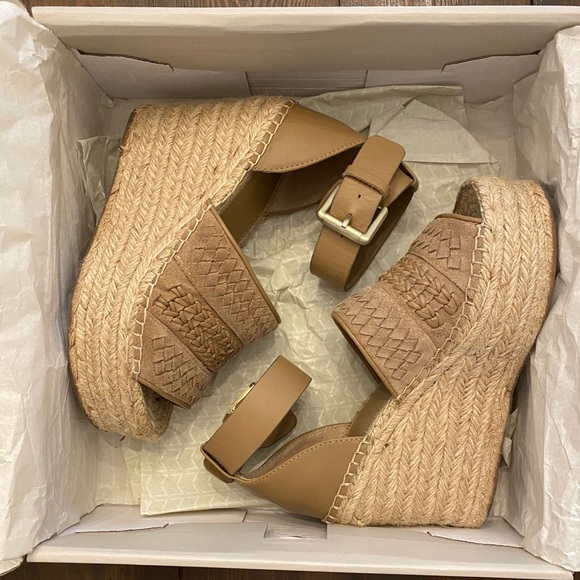 Marc Fisher Alina Espadrille Wedge, Tan, 5 - Picture 11 of 11